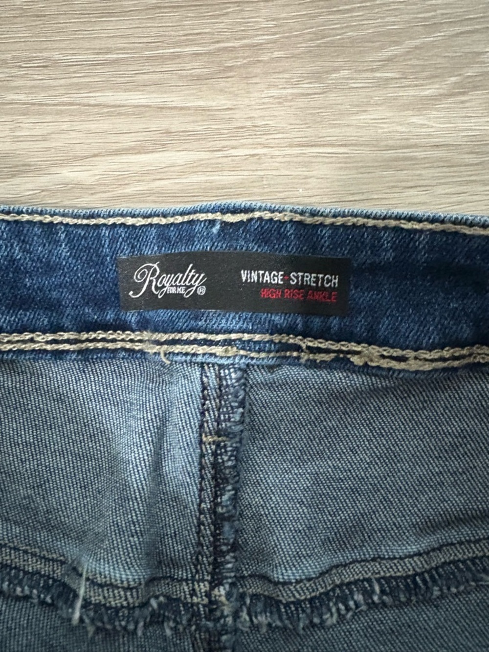 Royalty for Me High-Rise Distressed Women's Jeans - Dark Blue - Picture 3 of 9